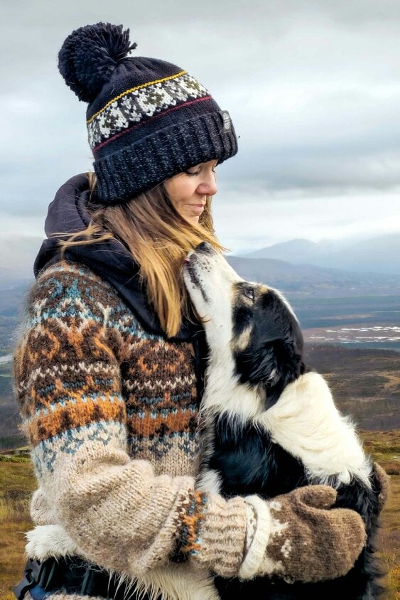 SuperBobble Shadow Pine Fairisle Knit Hat