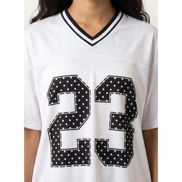 Pink Vanilla Polka Dot Detail Sports Jersey
