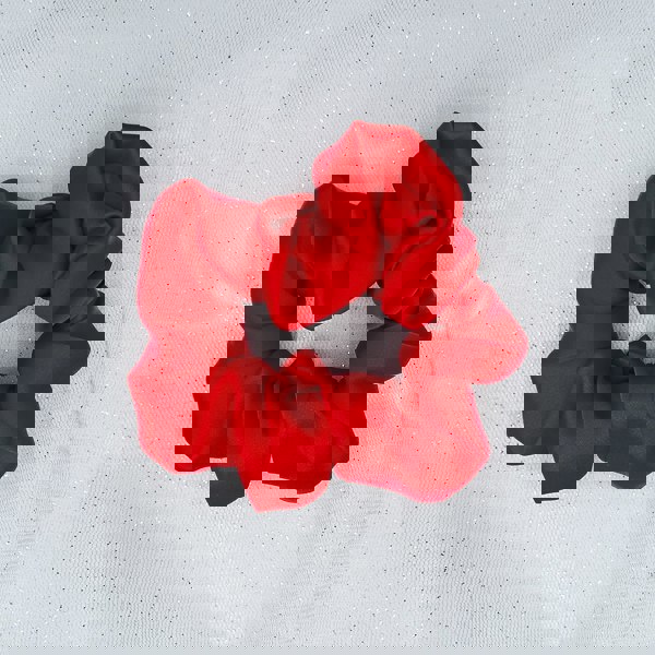 Silk Scrunchie in Red Mulberry Silk