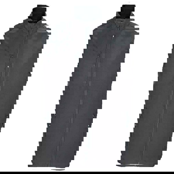 SOLS Mens Falcon Softshell Recycled Body Warmer - Charcoal