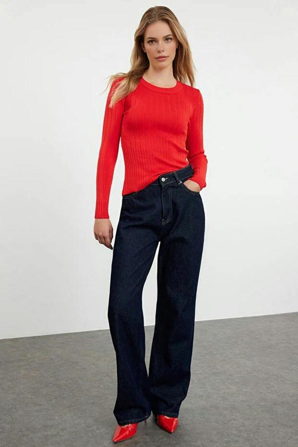 WOVCOR Basic Crew Neck Knit Sweater