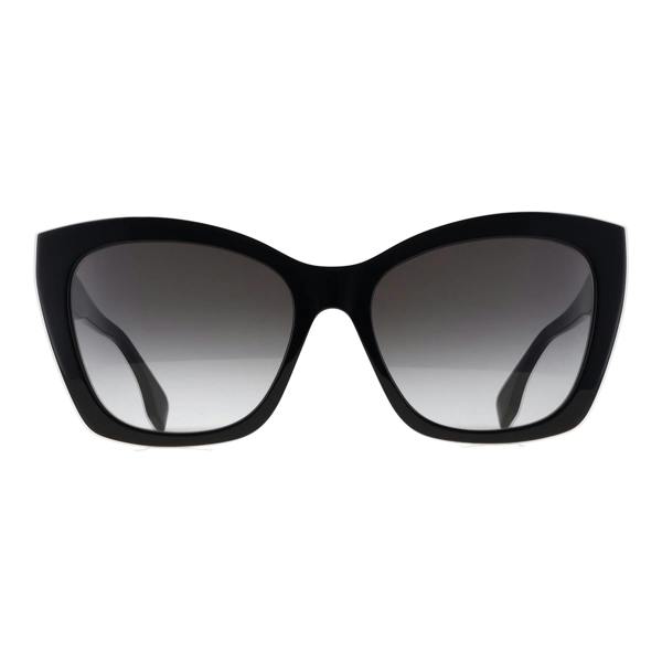 Fendi Sunglasses FE40151I Lettering 01B Shiny Black Smoke Grey Gradient