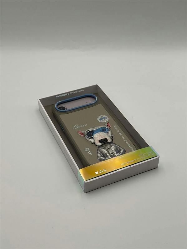 Nimmy Friends Nimmy Cool & Cute 2.0 Terrier Dog Case with MagSafe for iPhone 17 Air 6.5" Grey Blue - N-KMLL-IP17-AIR-019-A