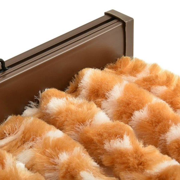 Berkfield Insect Curtain Ochre and White 56x185 cm Chenille