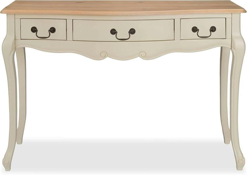 Statement Furniture Juliette Dressing Table Set with Trinket Mirror. French Table Mirror with Storage and Stool
