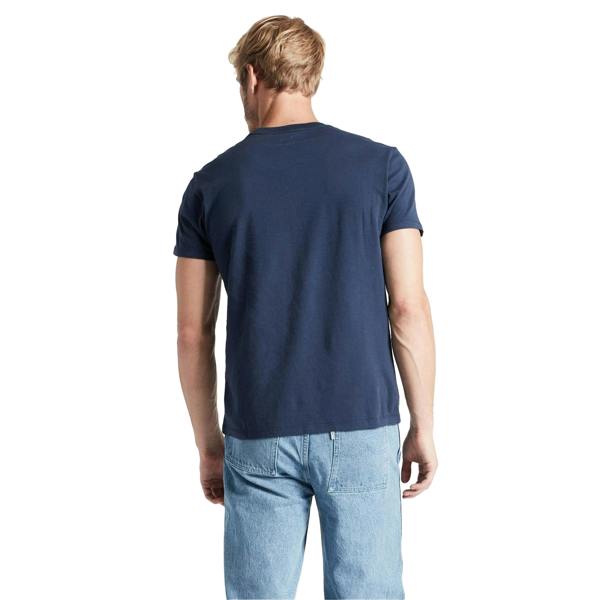 Levis Mens Original Batwing Logo T-Shirt - Dress Blue - 