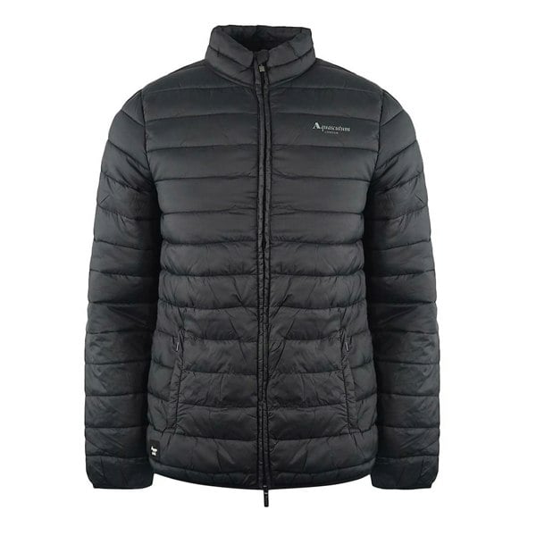 Aquascutum Mens Logo Padded Jacket - Black