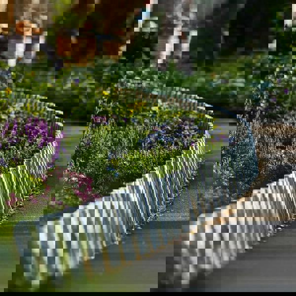 Nicoman Corrugated Galvanised Steel Metal Garden Border Roll – 5m Long