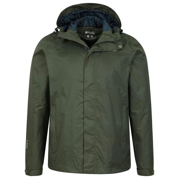 Mountain Warehouse Mens Torrent Waterproof Jacket - Khaki Green - 