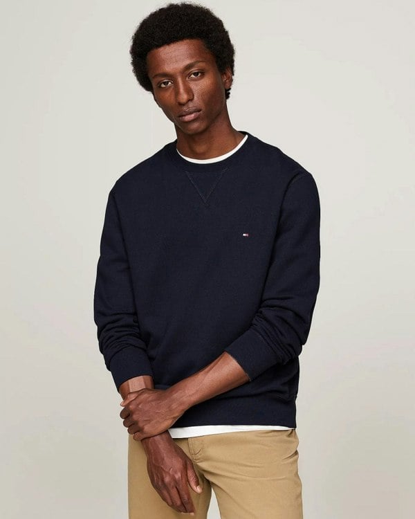 Tommy Hilfiger Essential Fleece Mens Sweatshirt - Desert Sky