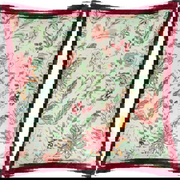 Wylder Beatrice Velvet Printed Cushion Cover - Multicoloured