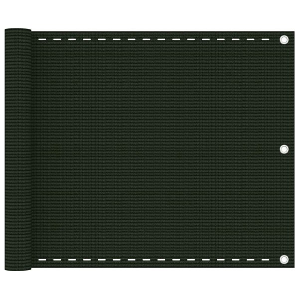 Berkfield Balcony Screen Dark Green 75x600 cm HDPE