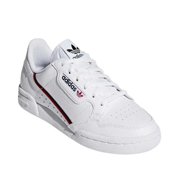 Adidas Womens/Ladies Continental 80 Stripe Leather Trainers - White - 
