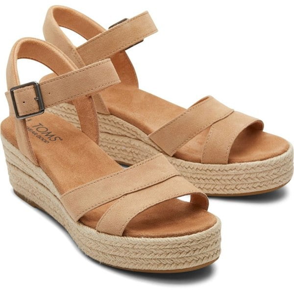 TOMS Audrey Espadrille Womens - Honey