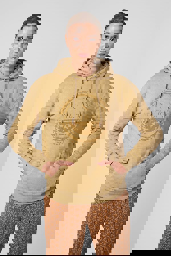 ENORSIA Women Drop Shoulder Printed Hoodie