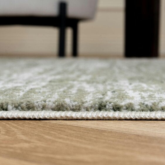 The Rugs Montana Abstract Cream Green Rug | 3800