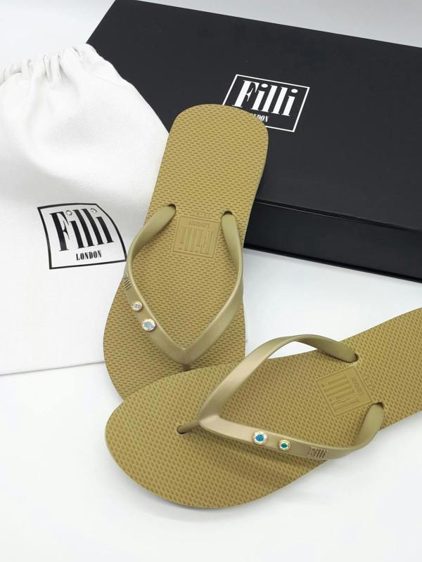 Filli London Aurora Crystal Flip Flops Duo
