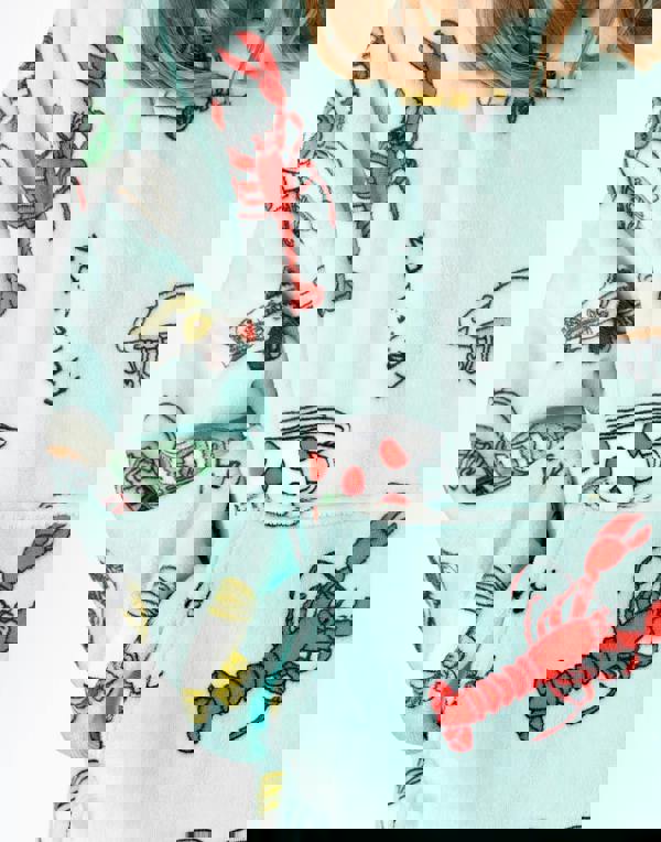 Friends Girls Blue Icons Blanket Hoodie