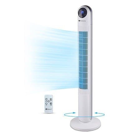 PureMate 43" Tower Fan with Oscillation, Portable Cooling Tower Fan with Timer