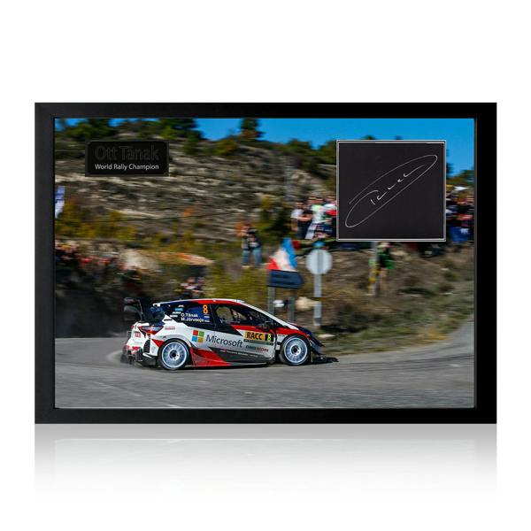 Ott Tanak Signed Rally Toyota Yaris WRC Iconic Frame #1