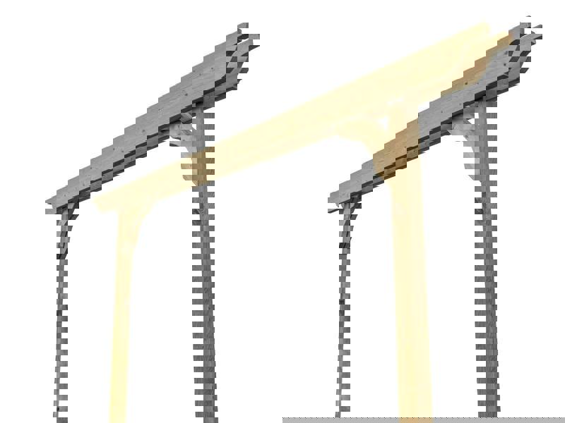 Arbor Garden Solutions Screen Double Beam Pergola, Plant Climbing Arbour - Sculpted Brace