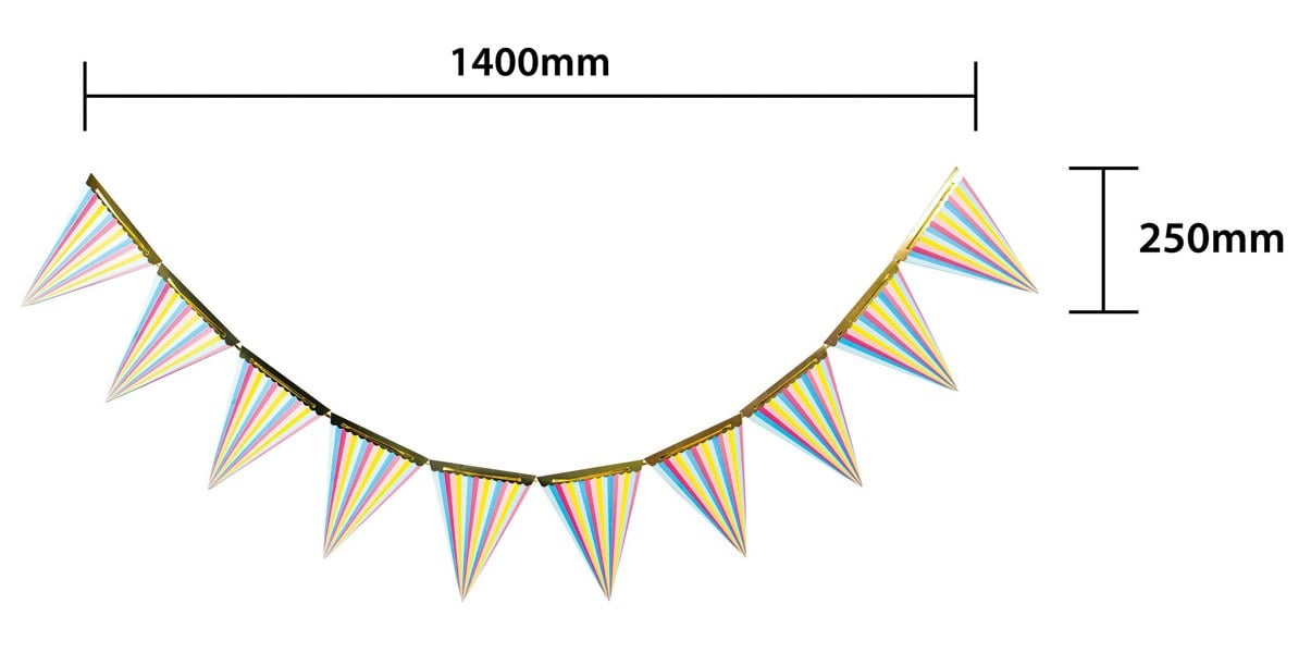 Cheetah Rainbow Party Bunting