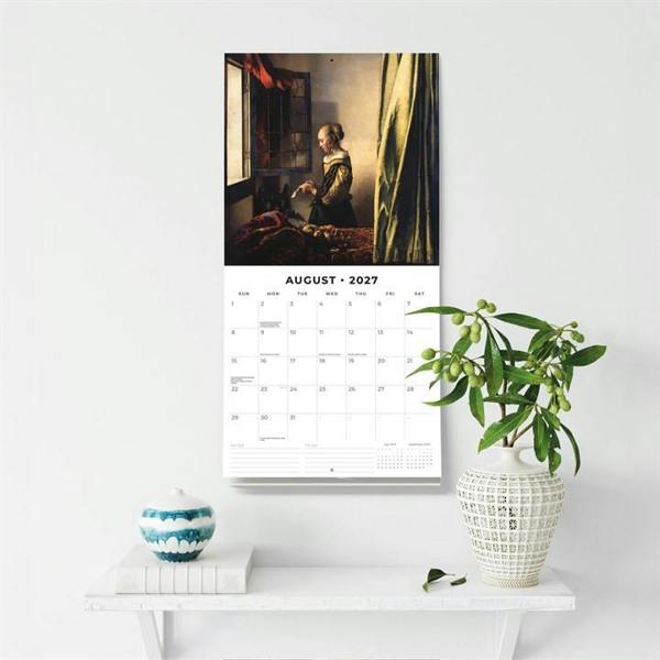 Jan Vermeer Calendar 2027, Wall Calendars, Month To View, Art, Gift