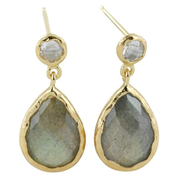 Sterling Silver and Gold Moulin Drop Earrings - Reeves & Reeves