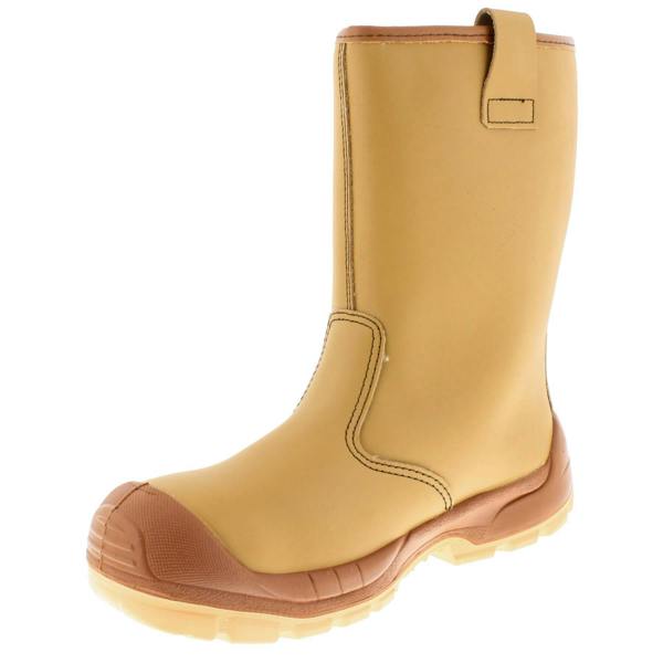 Jallatte Jalfrigg S3 J0652 Honey Tan Leather Metal Free Toecap and Midsole Rigger Boots