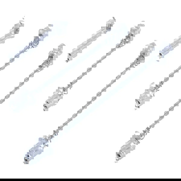 Oxford Lockable 2 Piece Skewer Set Silver 154626010344