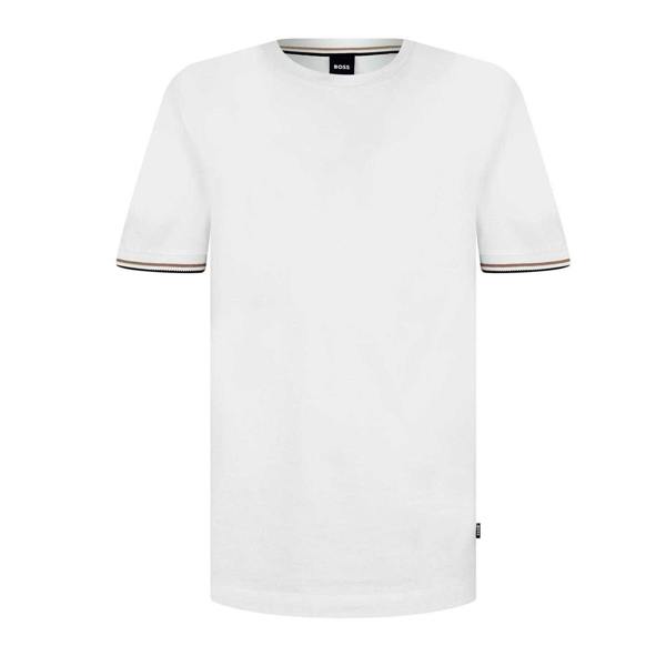 Boss Mens Hbb Thompson 04 Premium Cotton Regular T-Shirt - White - 
