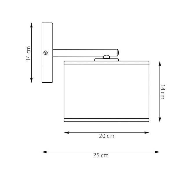 Emibig ECO Wall Lamp 1 x E27 Grey / Black