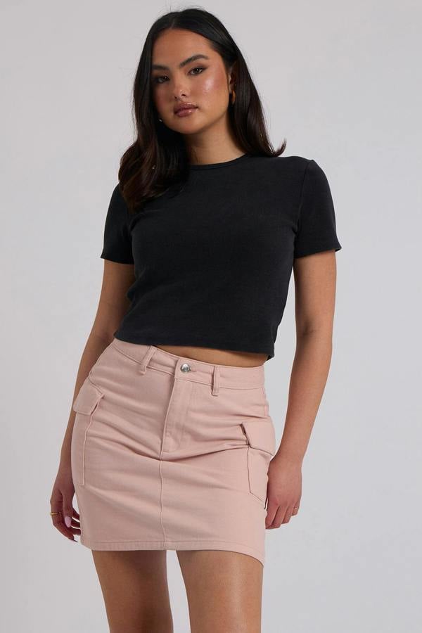 Urban Bliss Jackie Pink Utility Skirt