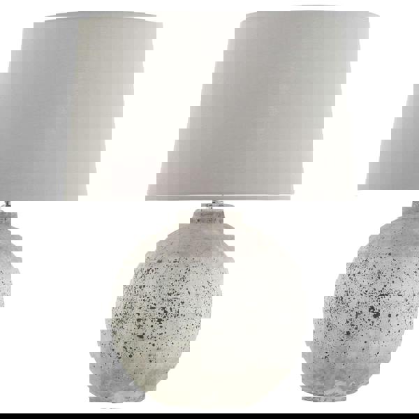 Hill Interiors Tiber Table Lamp (UK Plug) - Stone - 