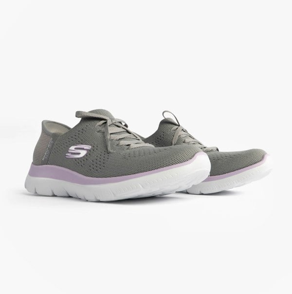 Skechers 150263/GYLV SUMMITS-NEW DAILY Womens Trainers Grey/Lavender