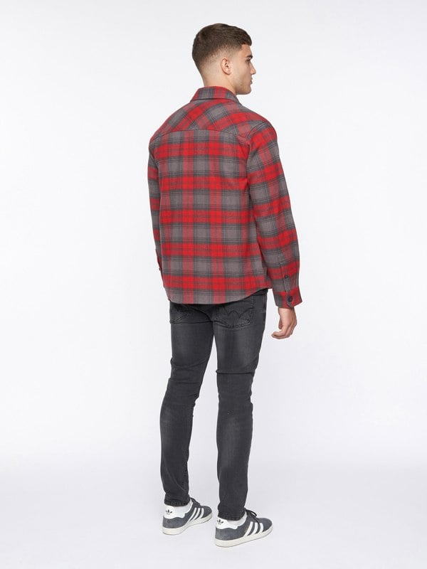 Duck and Cover Willington Overshirt Red Check