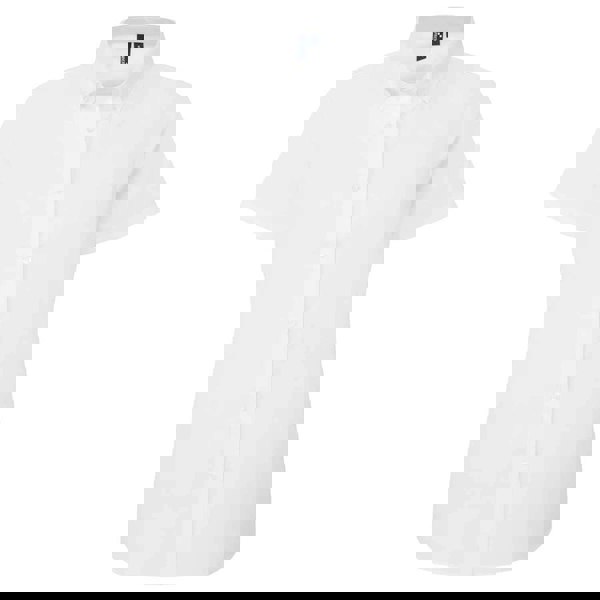 Premier Women's Supreme Oxford Short-Sleeved Formal Shirt - White