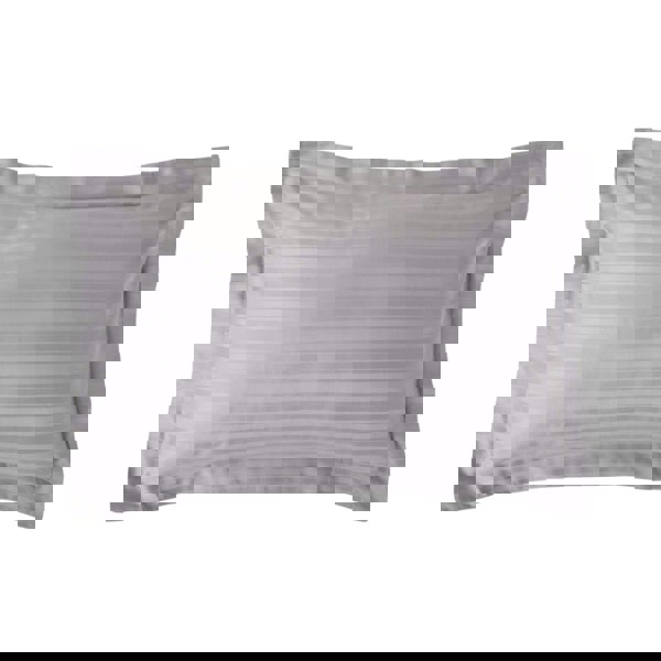 HOMESCAPES Silky 330 TC Egyptian Cotton Satin Stripe Oxford Pillowcase, Standard Size