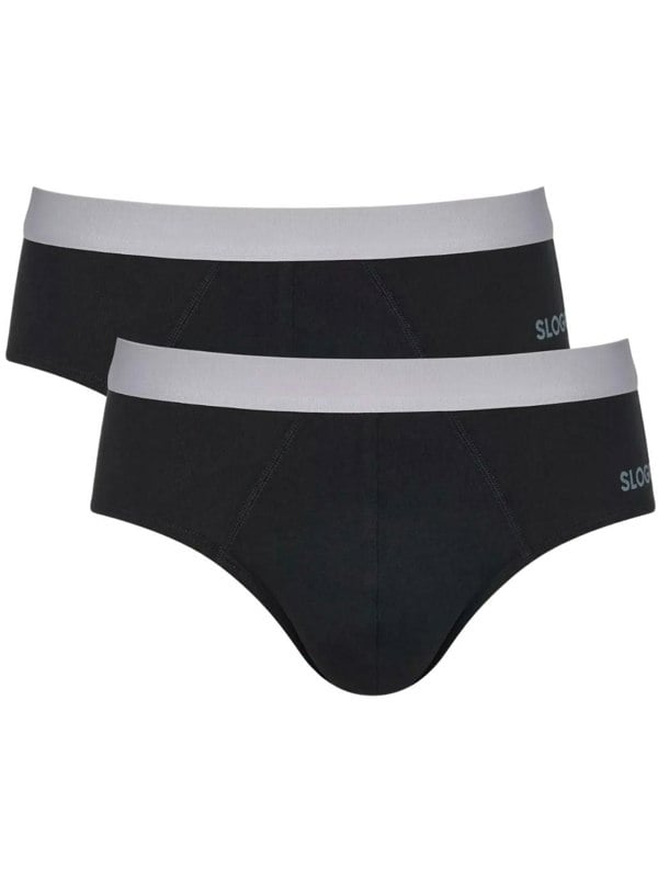 Sloggi Go ABC 2.0 2-Pack Midi Briefs, Black