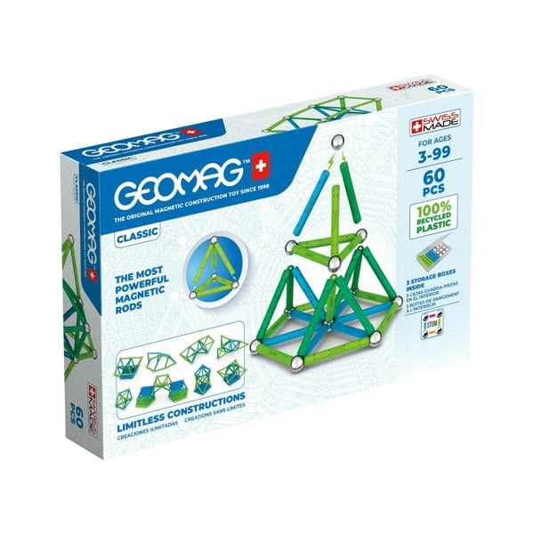 Geomag Classic 60 Magnetic Shapes - 60 Pieces