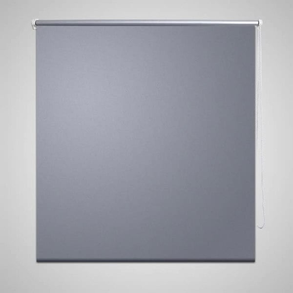 Berkfield Roller Blind Blackout 140 x 230 cm Grey