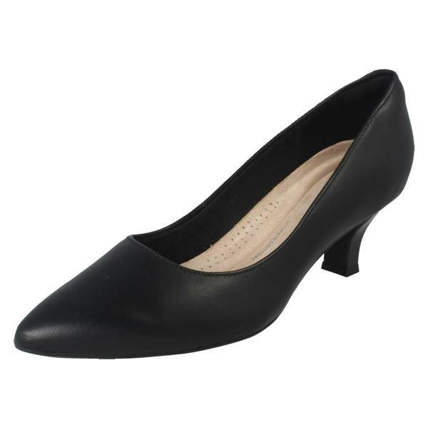 Clarks Ladies Clarks Formal Leather Slip On Smart Work Court Shoes Kepley Vine