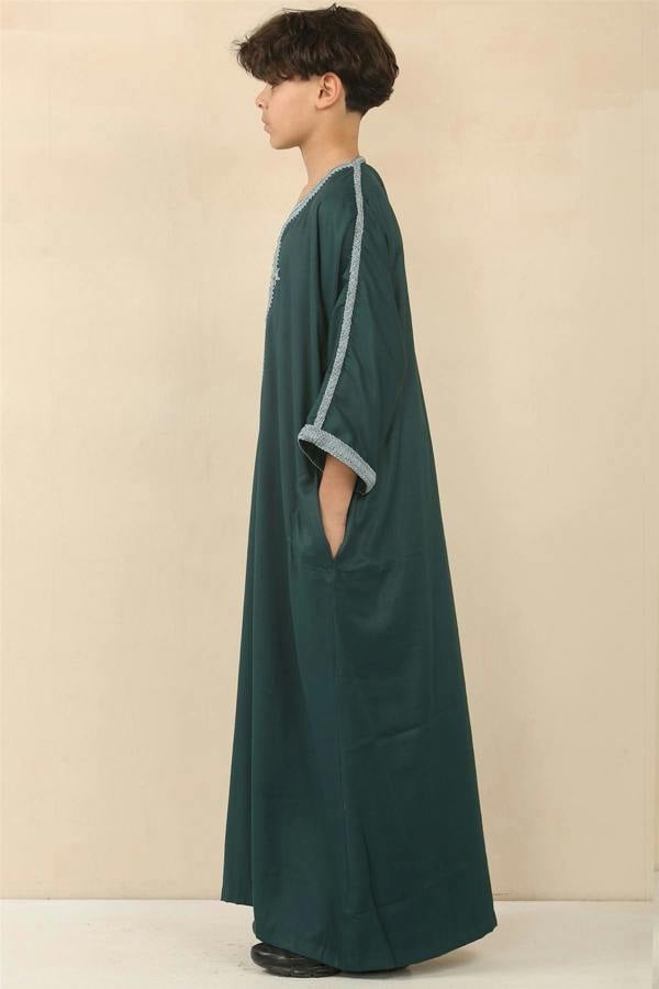 Infinity Leather Kid's Boys Moroccan Thobe Jubba Robe Eid Djellaba Gandoura