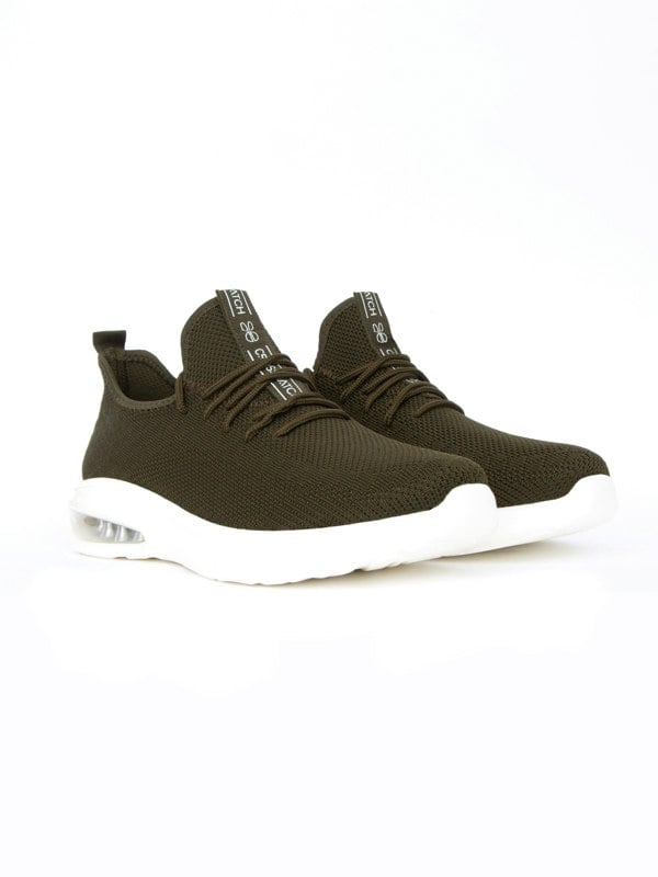 Crosshatch Trevel Trainers Olive