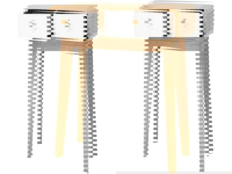 Dorel Home Cassie Console Table 2Drawers OakWhite 65x30x76cm