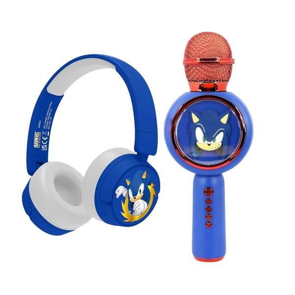 OTL | Sonic The Hedgehog Wireless Headphones and Karaoke Microphone Bundle
