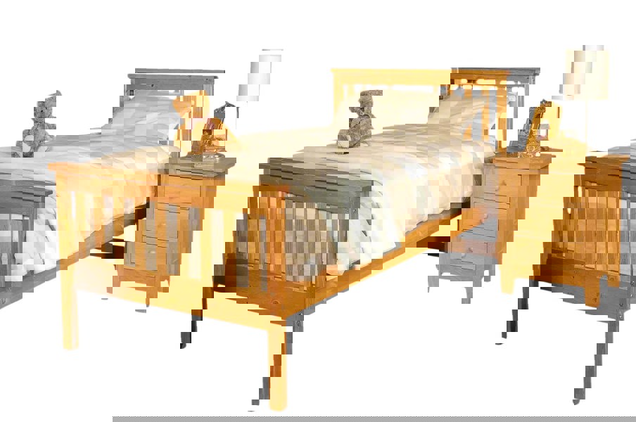 Comfy Living Atlantis Wooden Bed Frame - A Classic and Timeless Addition to Your Bedroom Decor