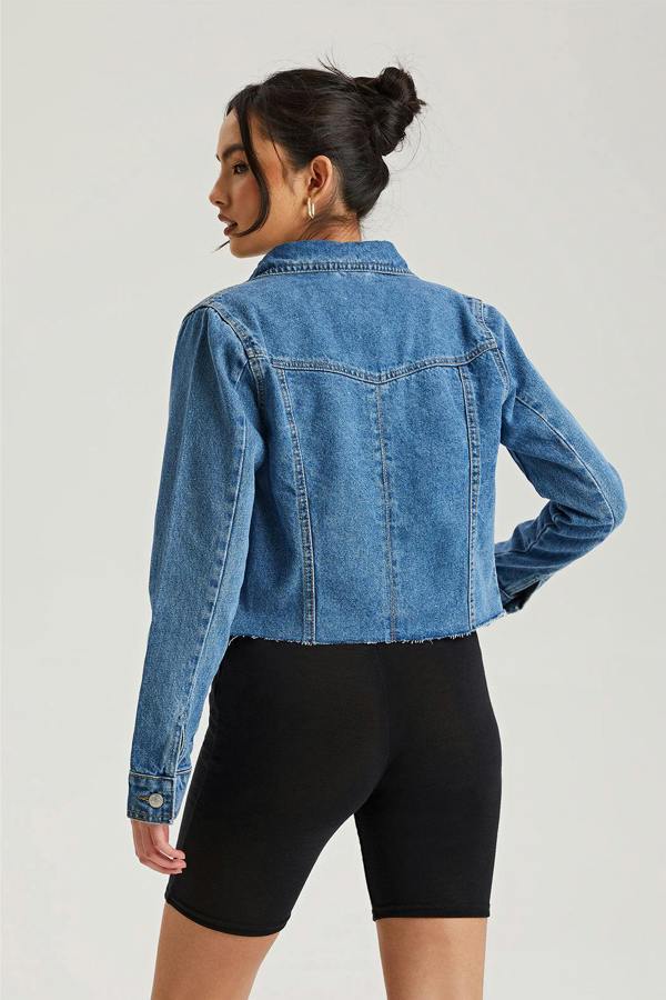 Urban Bliss Raw Hem Jacket
