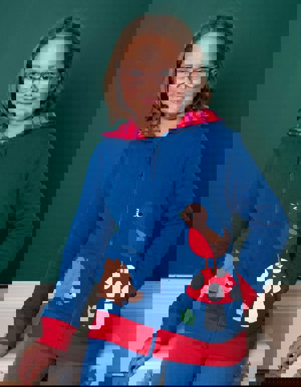 Organic Floral Mushroom Applique Hoodie - Toby Tiger UK Retail