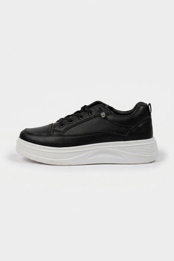ikrush Bronagh Faux Leather Platform Trainers